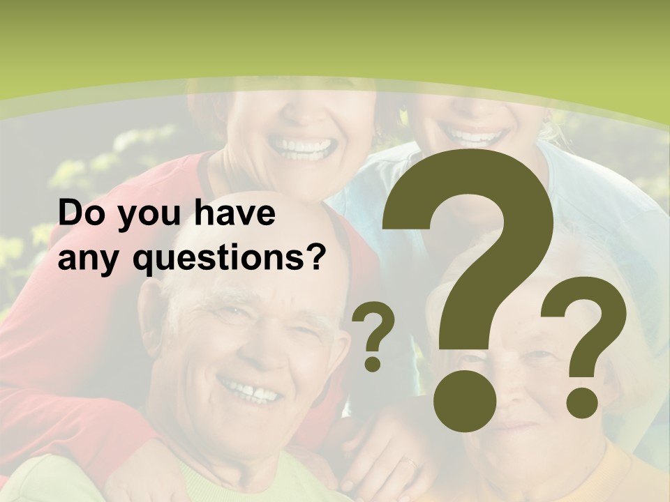 A Group Of People Are Smiling For The Camera PowerPoint Template