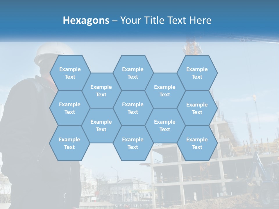 A Man Standing In Front Of A Construction Site PowerPoint Template