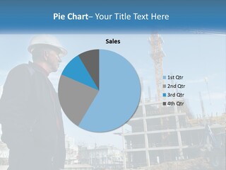A Man Standing In Front Of A Construction Site PowerPoint Template