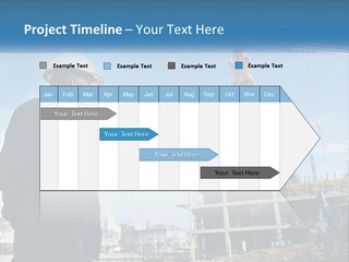 A Man Standing In Front Of A Construction Site PowerPoint Template