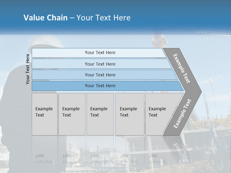 A Man Standing In Front Of A Construction Site PowerPoint Template