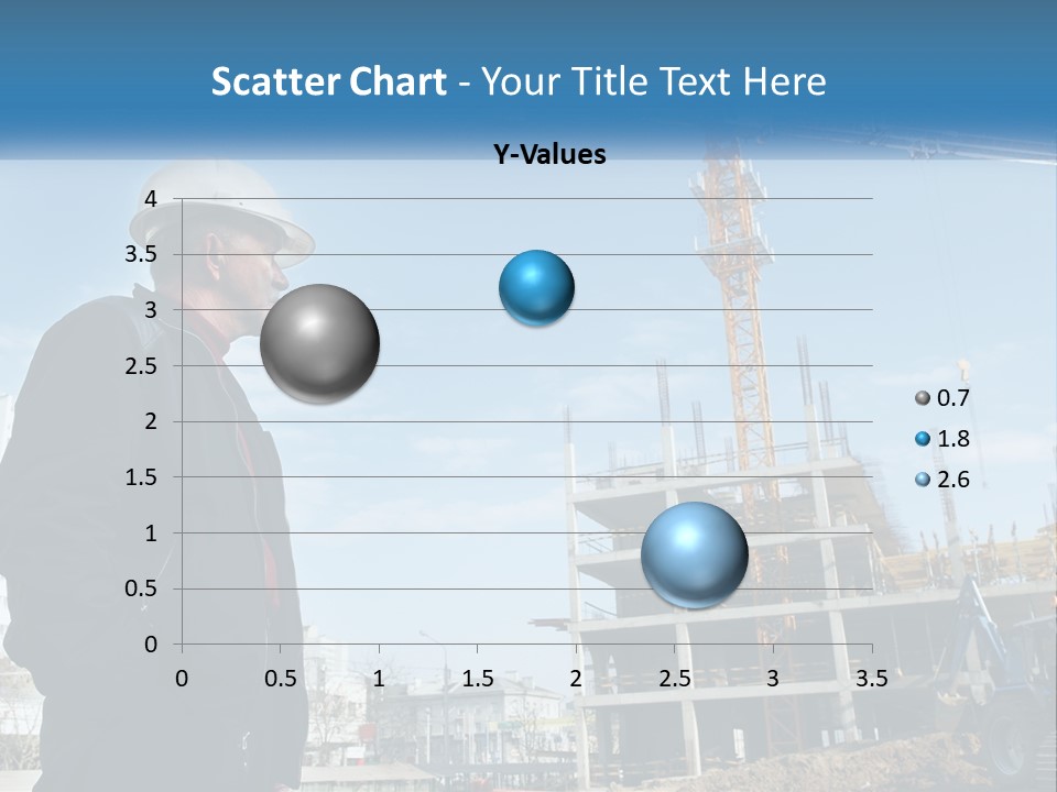 A Man Standing In Front Of A Construction Site PowerPoint Template