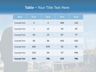 A Man Standing In Front Of A Construction Site PowerPoint Template
