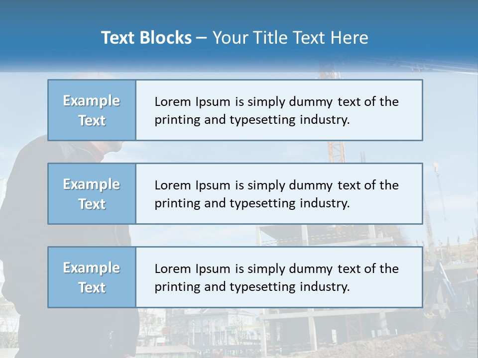 A Man Standing In Front Of A Construction Site PowerPoint Template