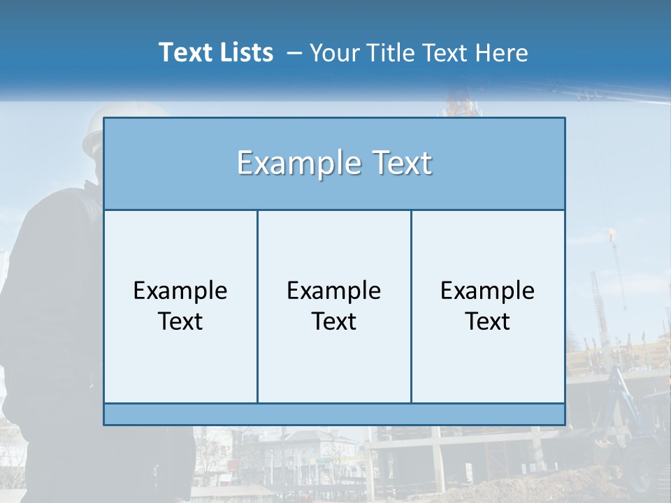 A Man Standing In Front Of A Construction Site PowerPoint Template