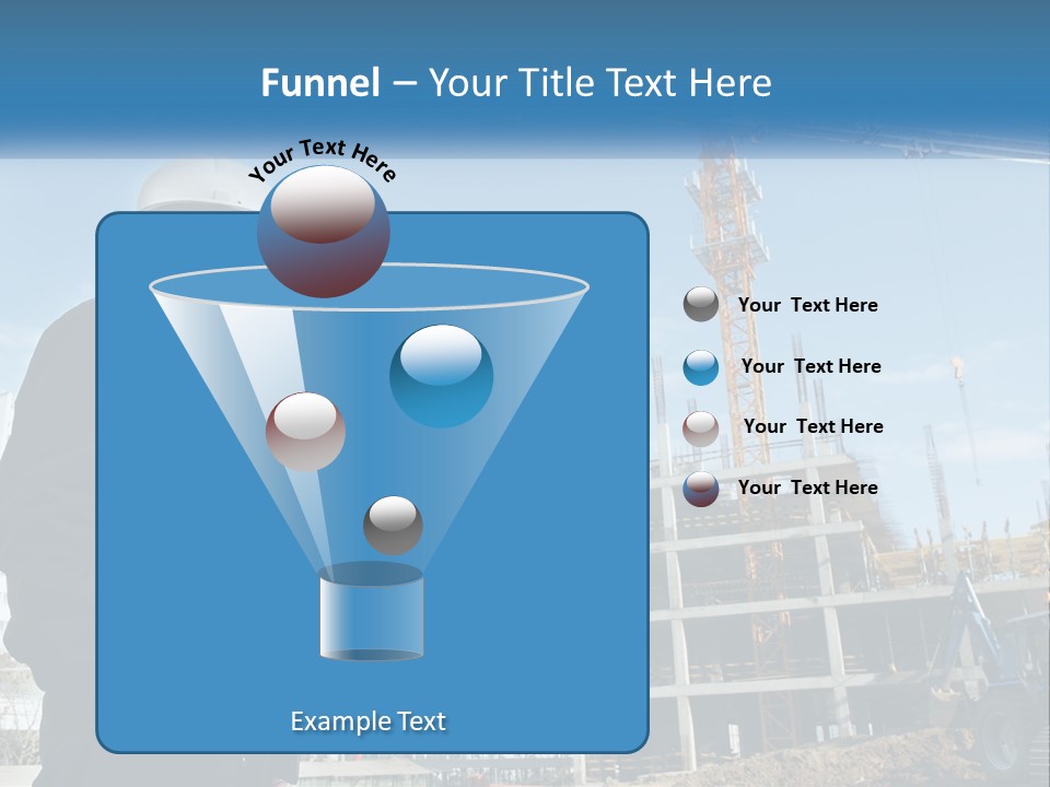 A Man Standing In Front Of A Construction Site PowerPoint Template