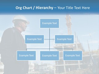 A Man Standing In Front Of A Construction Site PowerPoint Template