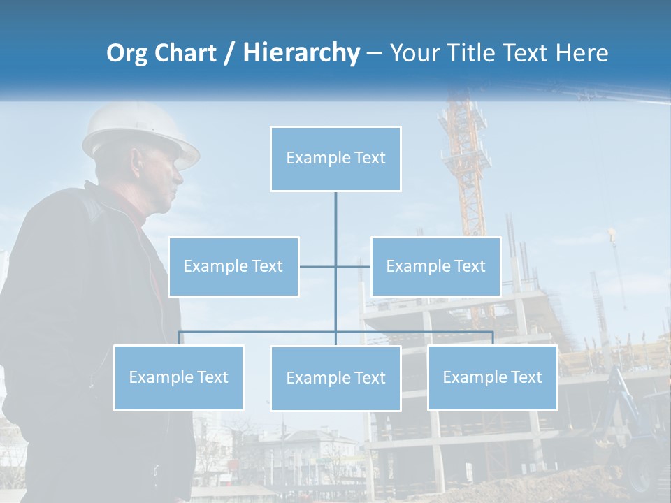 A Man Standing In Front Of A Construction Site PowerPoint Template
