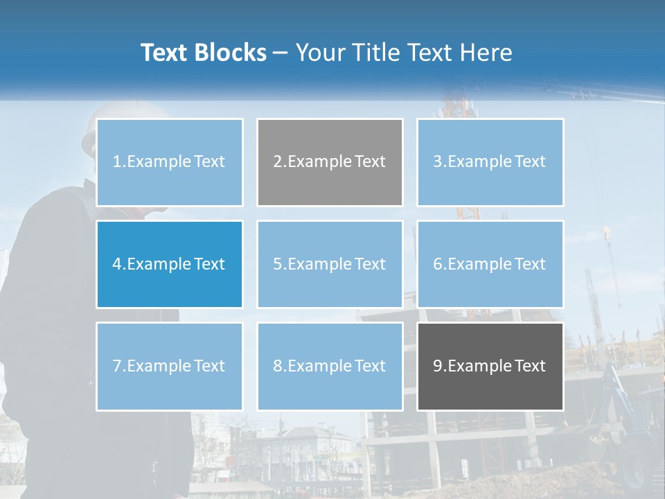 A Man Standing In Front Of A Construction Site PowerPoint Template