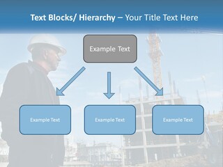A Man Standing In Front Of A Construction Site PowerPoint Template