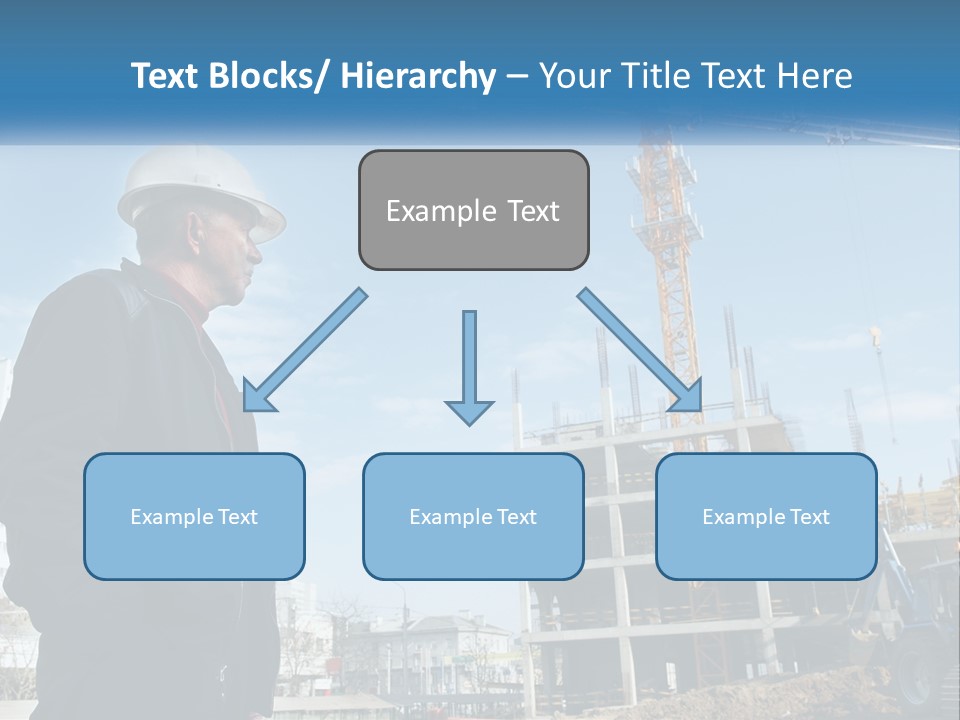 A Man Standing In Front Of A Construction Site PowerPoint Template