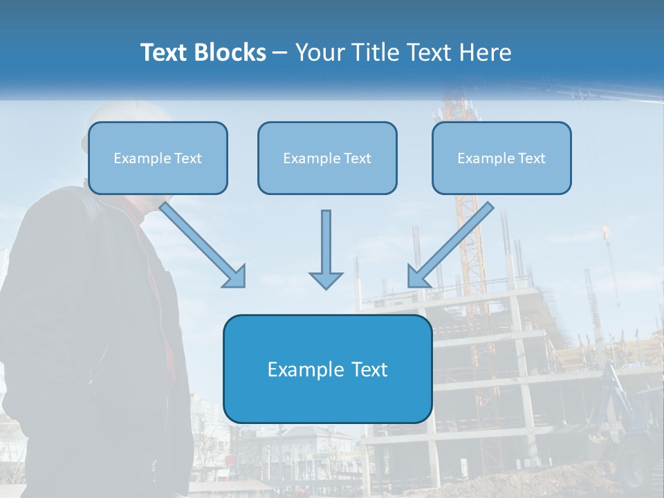 A Man Standing In Front Of A Construction Site PowerPoint Template