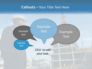 A Man Standing In Front Of A Construction Site PowerPoint Template