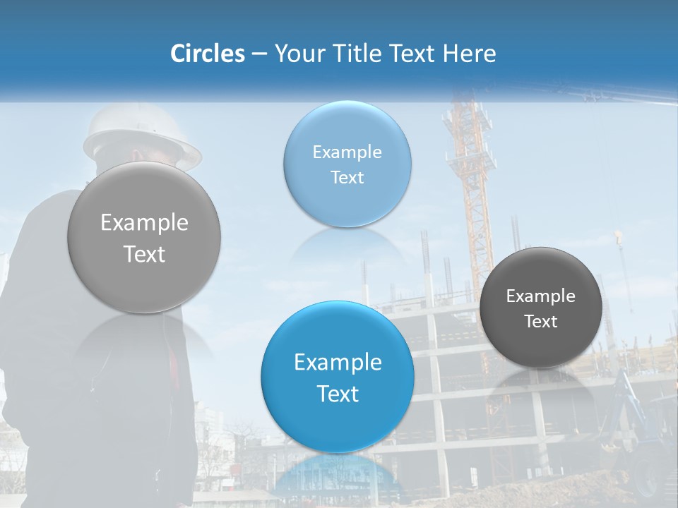 A Man Standing In Front Of A Construction Site PowerPoint Template