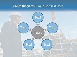 A Man Standing In Front Of A Construction Site PowerPoint Template