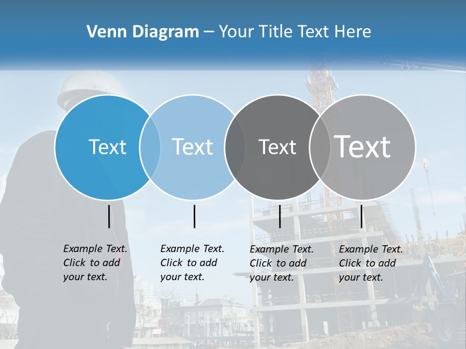 A Man Standing In Front Of A Construction Site PowerPoint Template