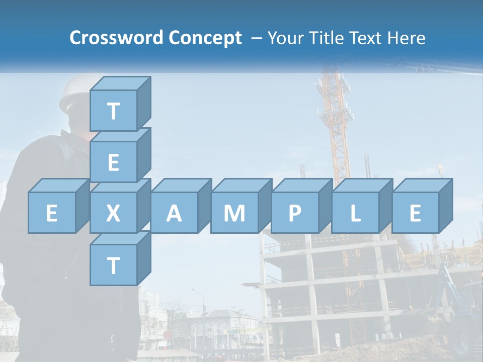 A Man Standing In Front Of A Construction Site PowerPoint Template