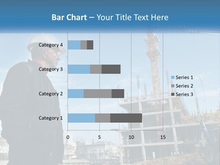 A Man Standing In Front Of A Construction Site PowerPoint Template