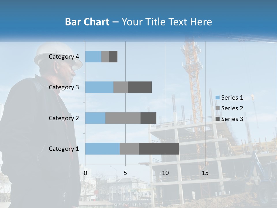 A Man Standing In Front Of A Construction Site PowerPoint Template
