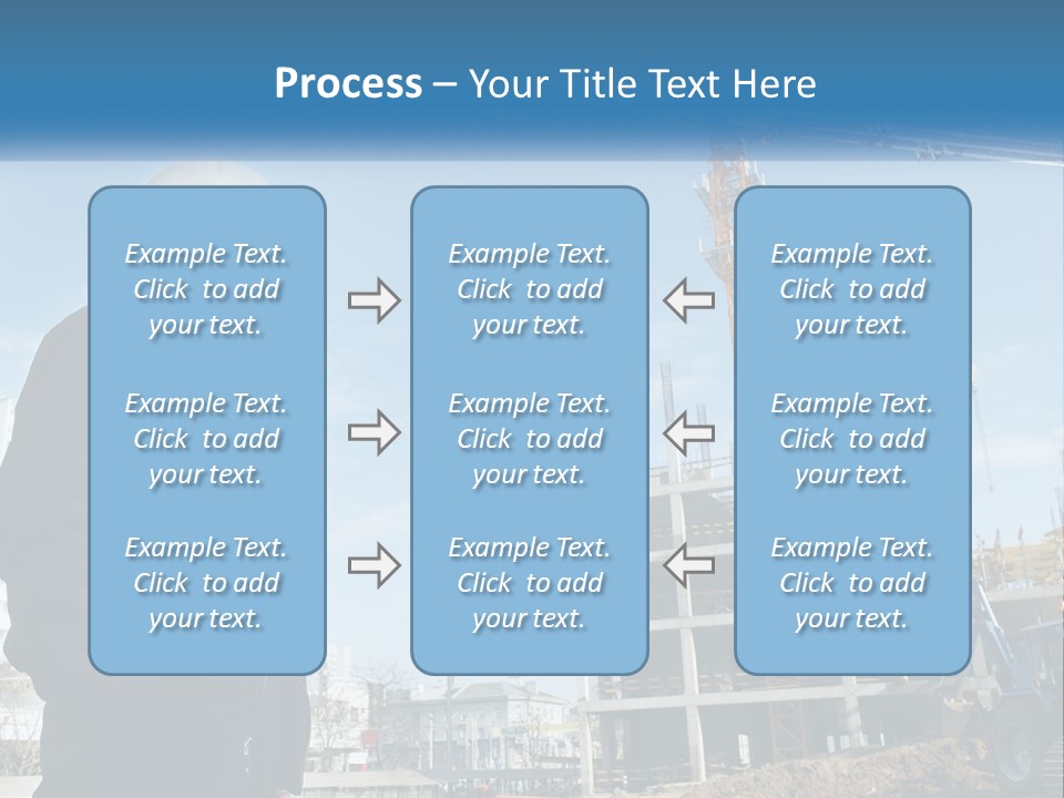 A Man Standing In Front Of A Construction Site PowerPoint Template