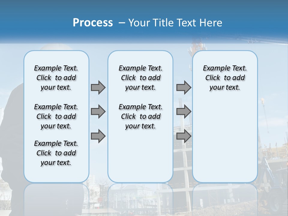 A Man Standing In Front Of A Construction Site PowerPoint Template