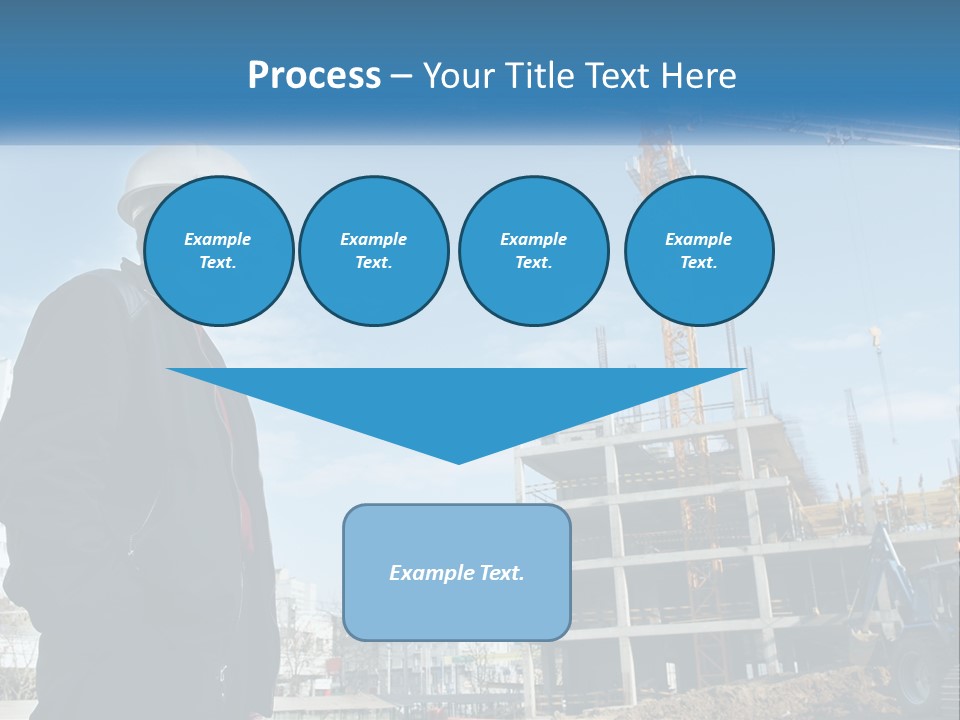 A Man Standing In Front Of A Construction Site PowerPoint Template
