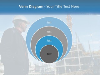 A Man Standing In Front Of A Construction Site PowerPoint Template