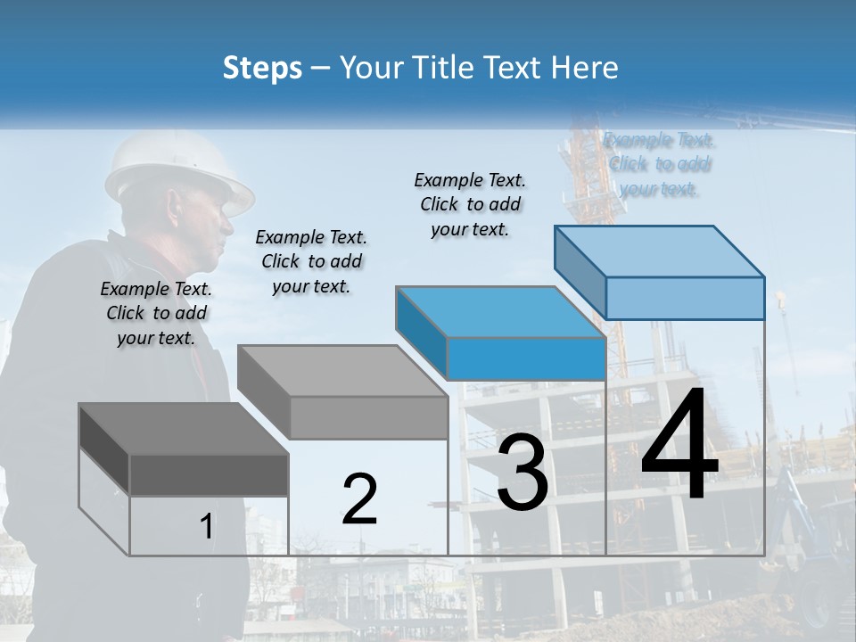 A Man Standing In Front Of A Construction Site PowerPoint Template