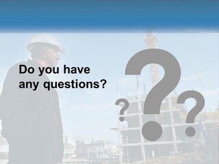 A Man Standing In Front Of A Construction Site PowerPoint Template