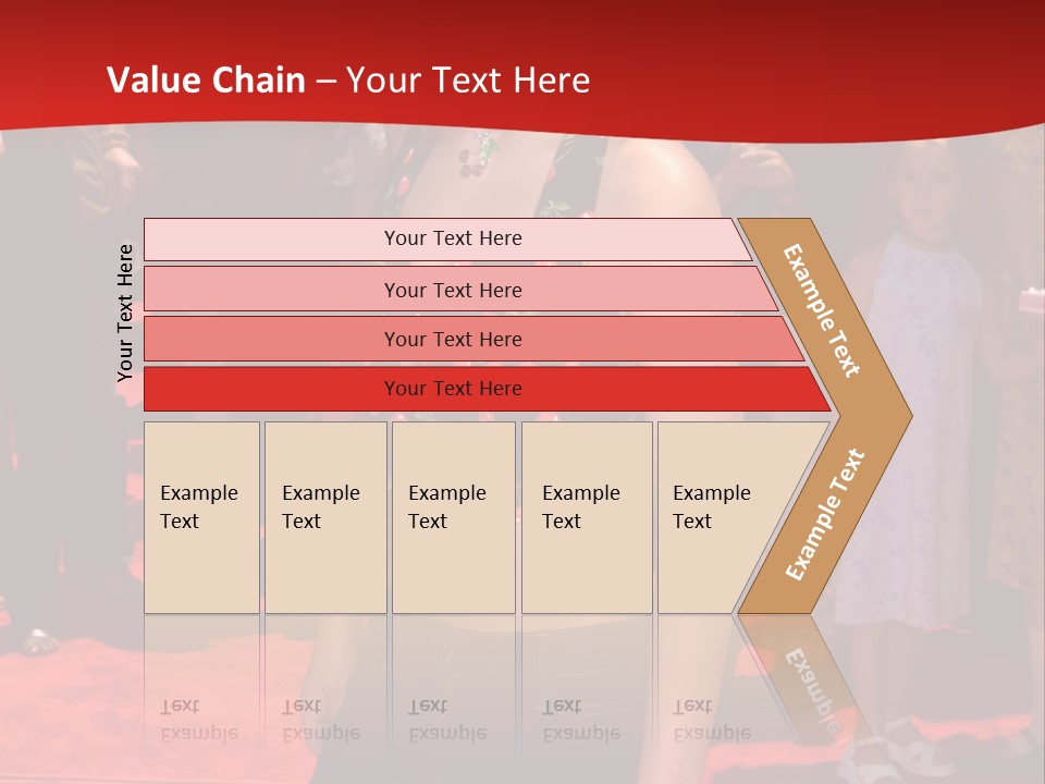 A Woman Standing On A Red Carpet In Front Of A Crowd PowerPoint Template