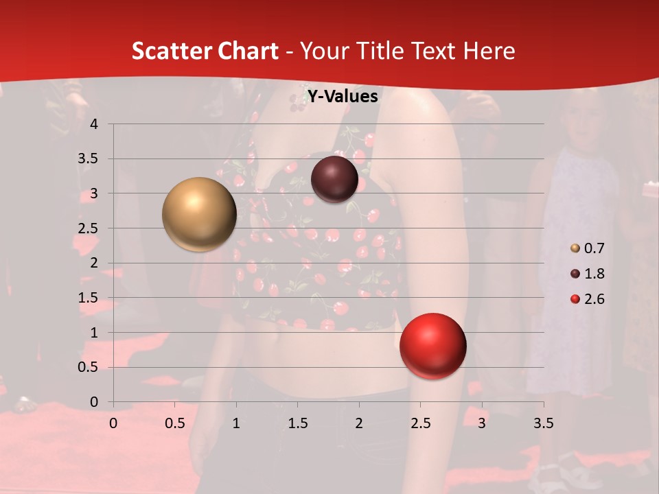 A Woman Standing On A Red Carpet In Front Of A Crowd PowerPoint Template