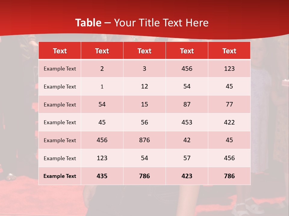 A Woman Standing On A Red Carpet In Front Of A Crowd PowerPoint Template