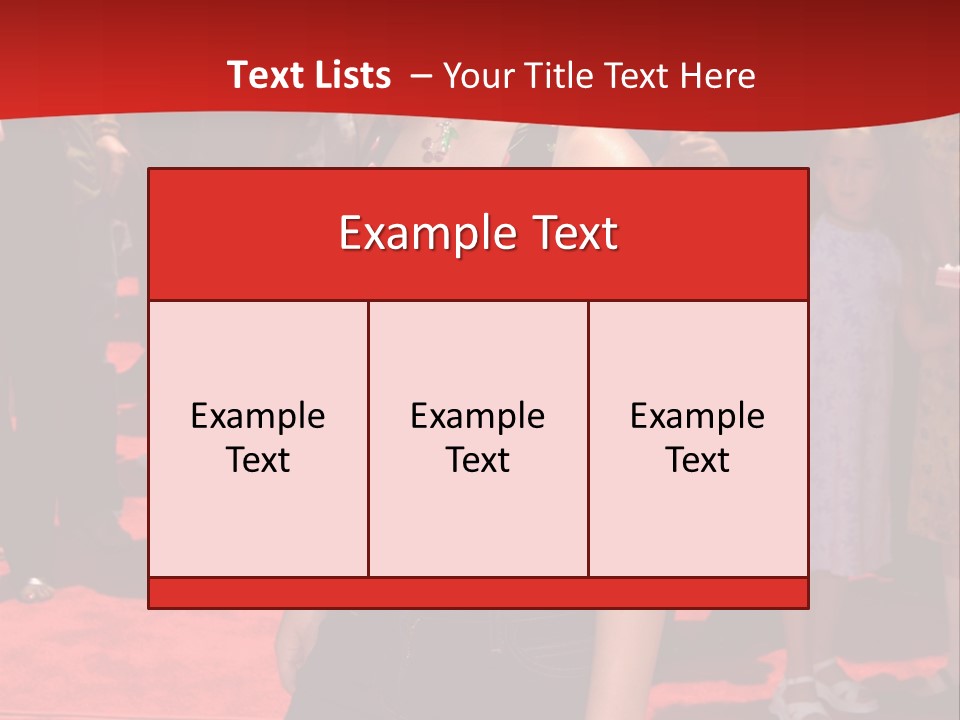 A Woman Standing On A Red Carpet In Front Of A Crowd PowerPoint Template
