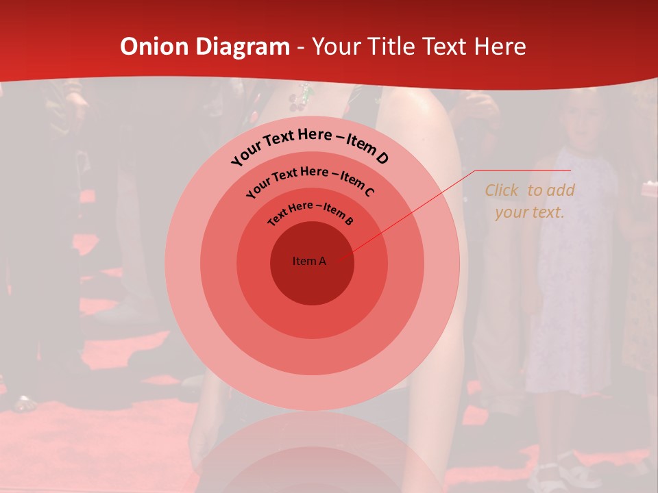 A Woman Standing On A Red Carpet In Front Of A Crowd PowerPoint Template