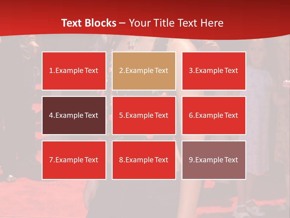 A Woman Standing On A Red Carpet In Front Of A Crowd PowerPoint Template