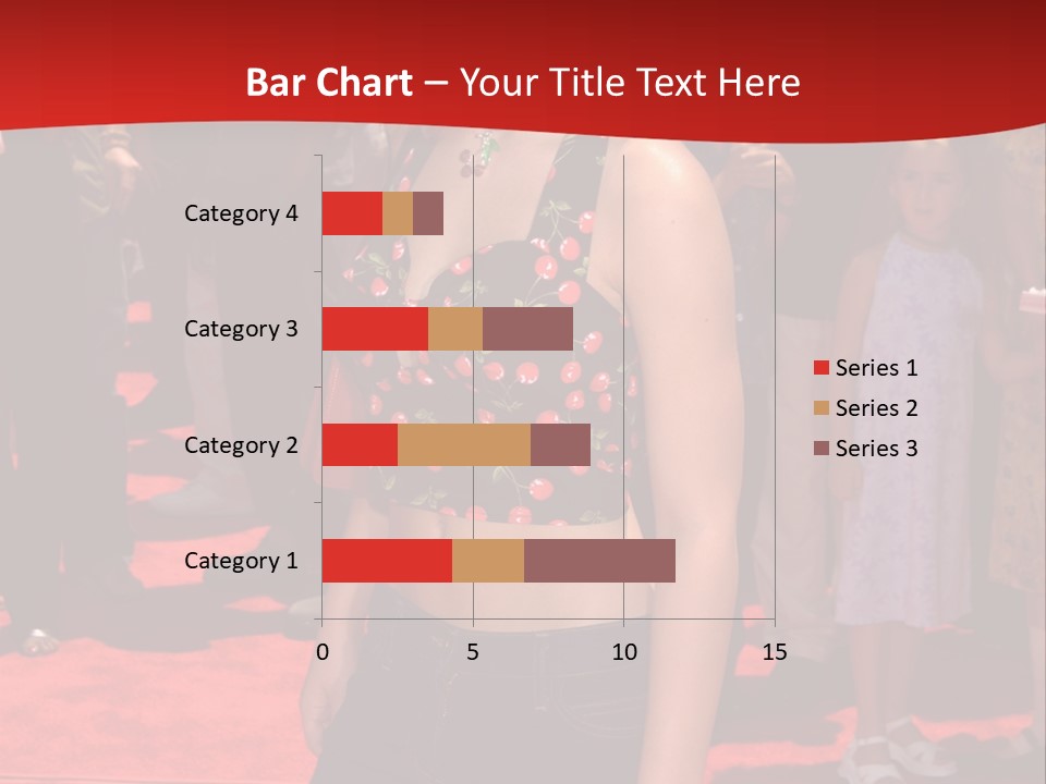 A Woman Standing On A Red Carpet In Front Of A Crowd PowerPoint Template