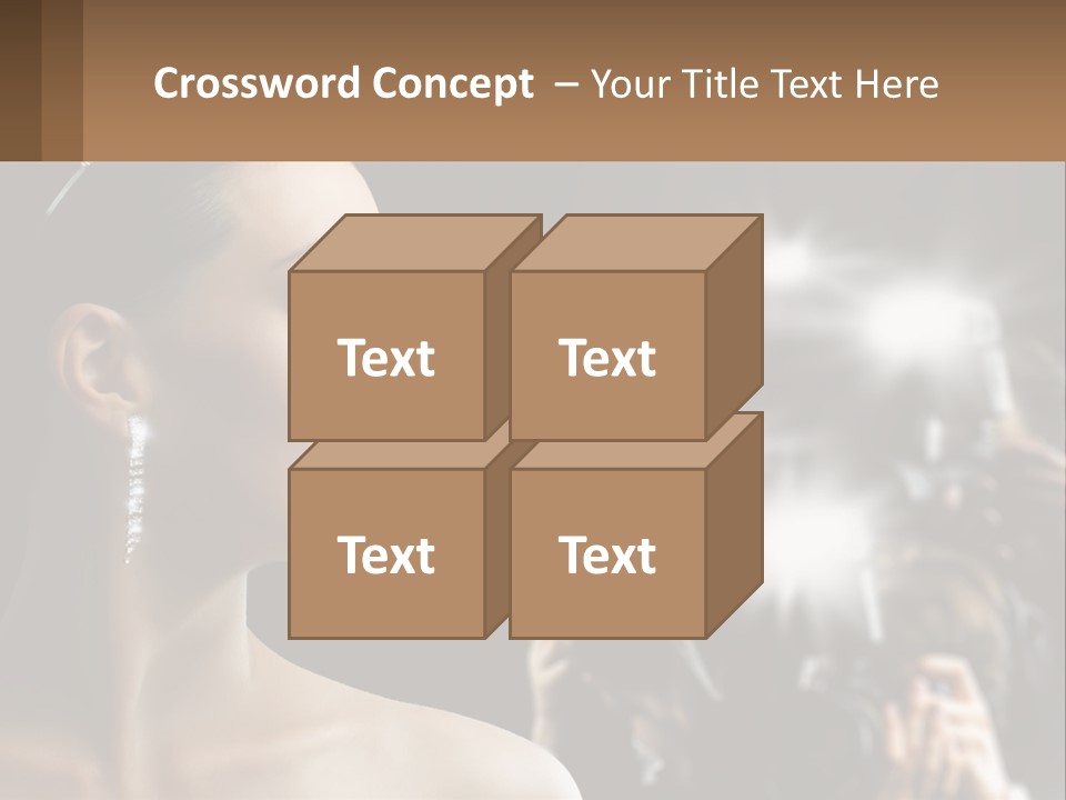 A Woman Is Taking Pictures With Her Camera PowerPoint Template
