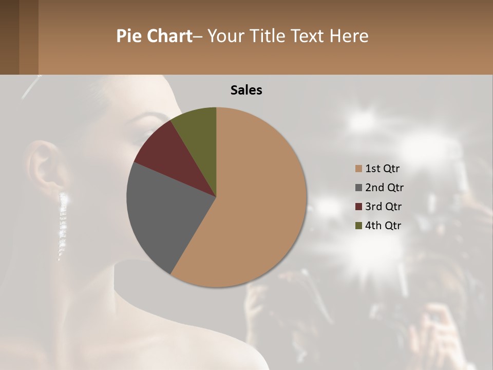 A Woman Is Taking Pictures With Her Camera PowerPoint Template