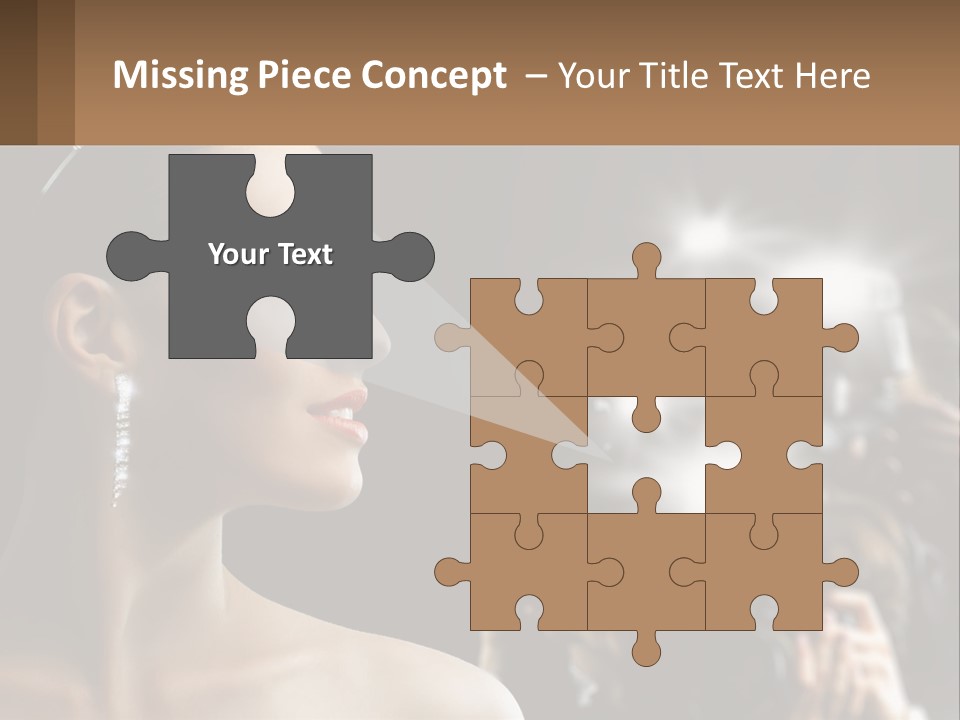 A Woman Is Taking Pictures With Her Camera PowerPoint Template