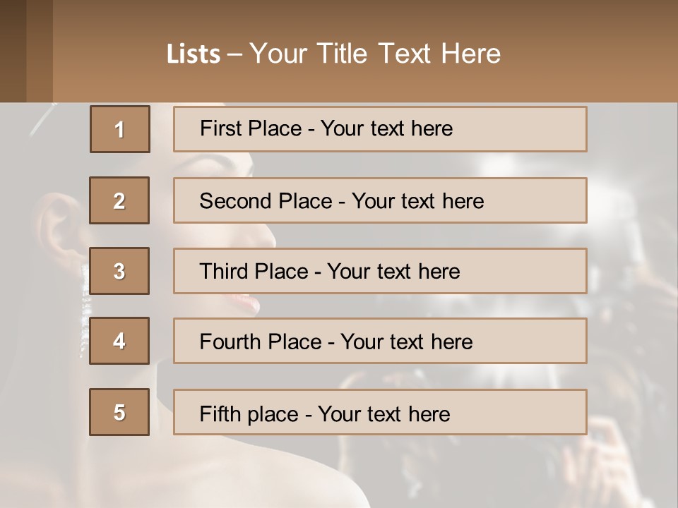A Woman Is Taking Pictures With Her Camera PowerPoint Template