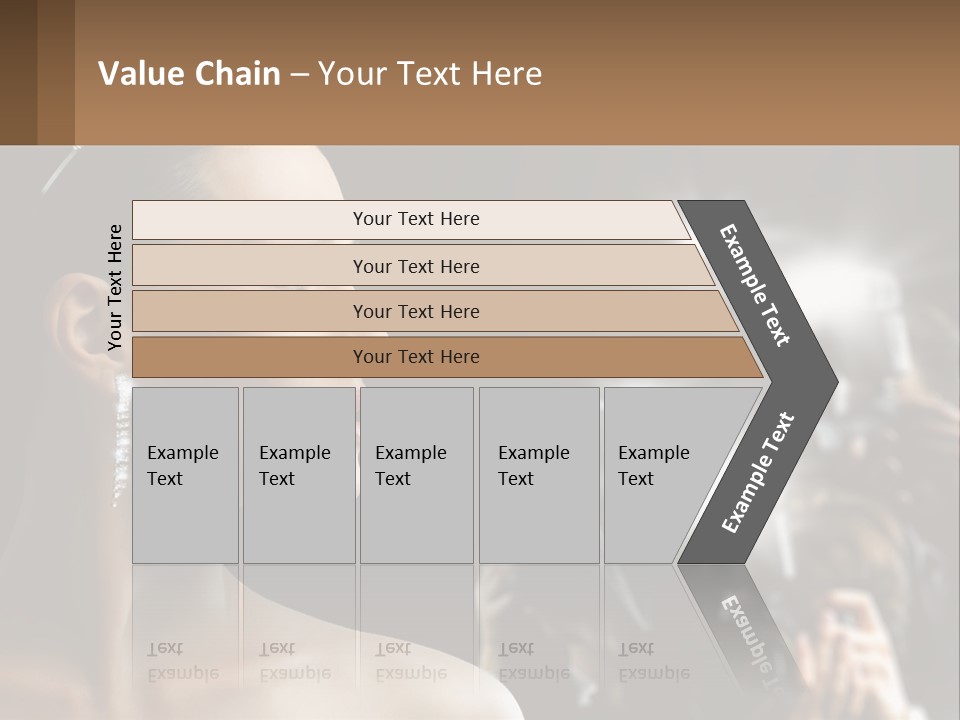 A Woman Is Taking Pictures With Her Camera PowerPoint Template