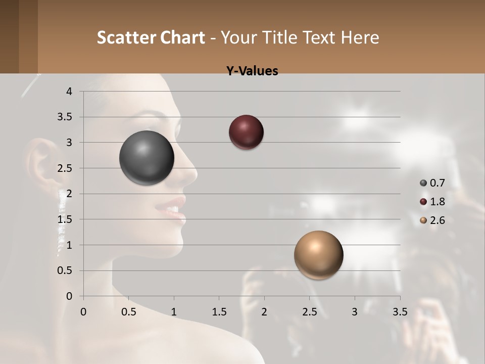A Woman Is Taking Pictures With Her Camera PowerPoint Template