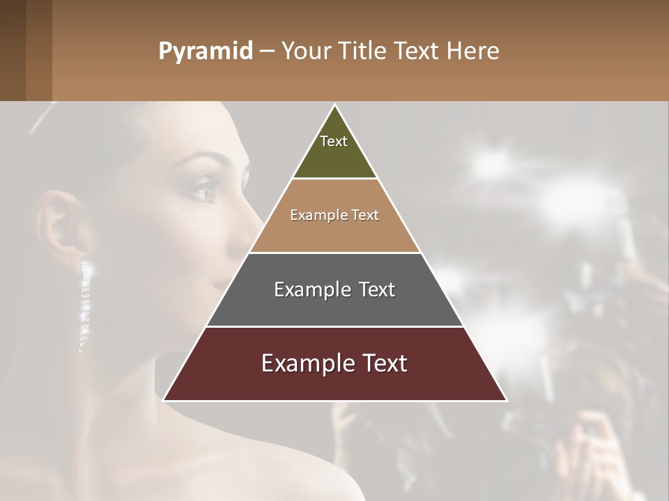 A Woman Is Taking Pictures With Her Camera PowerPoint Template