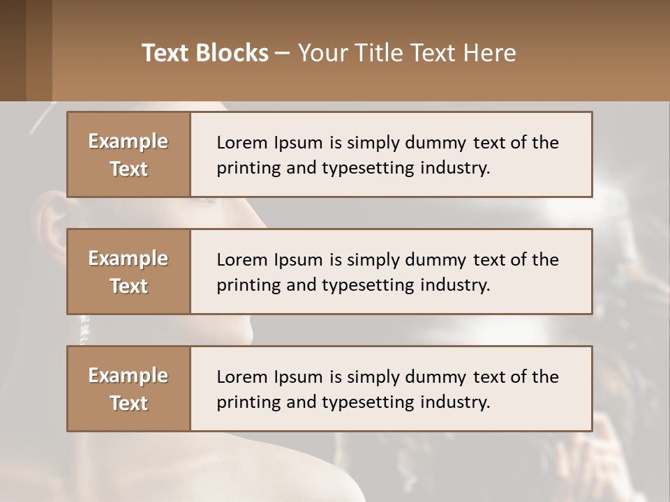 A Woman Is Taking Pictures With Her Camera PowerPoint Template