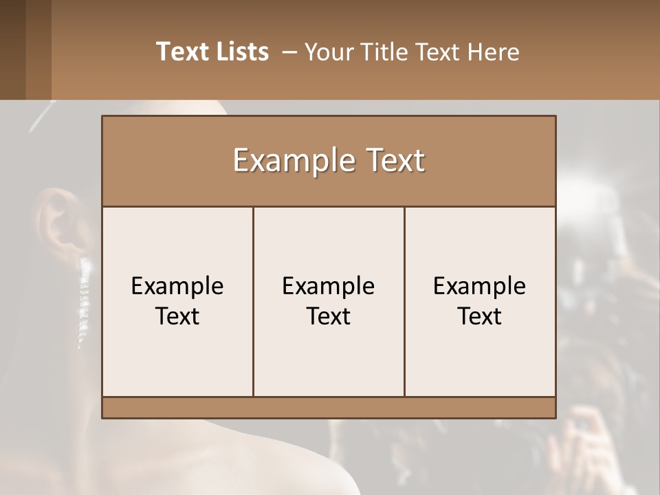A Woman Is Taking Pictures With Her Camera PowerPoint Template
