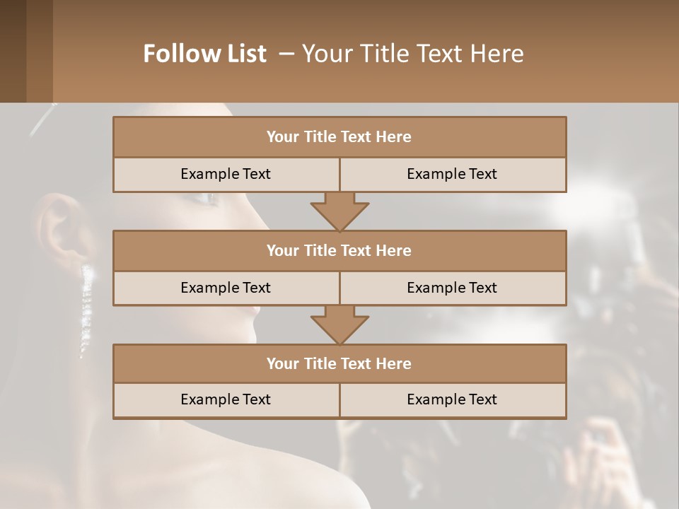 A Woman Is Taking Pictures With Her Camera PowerPoint Template