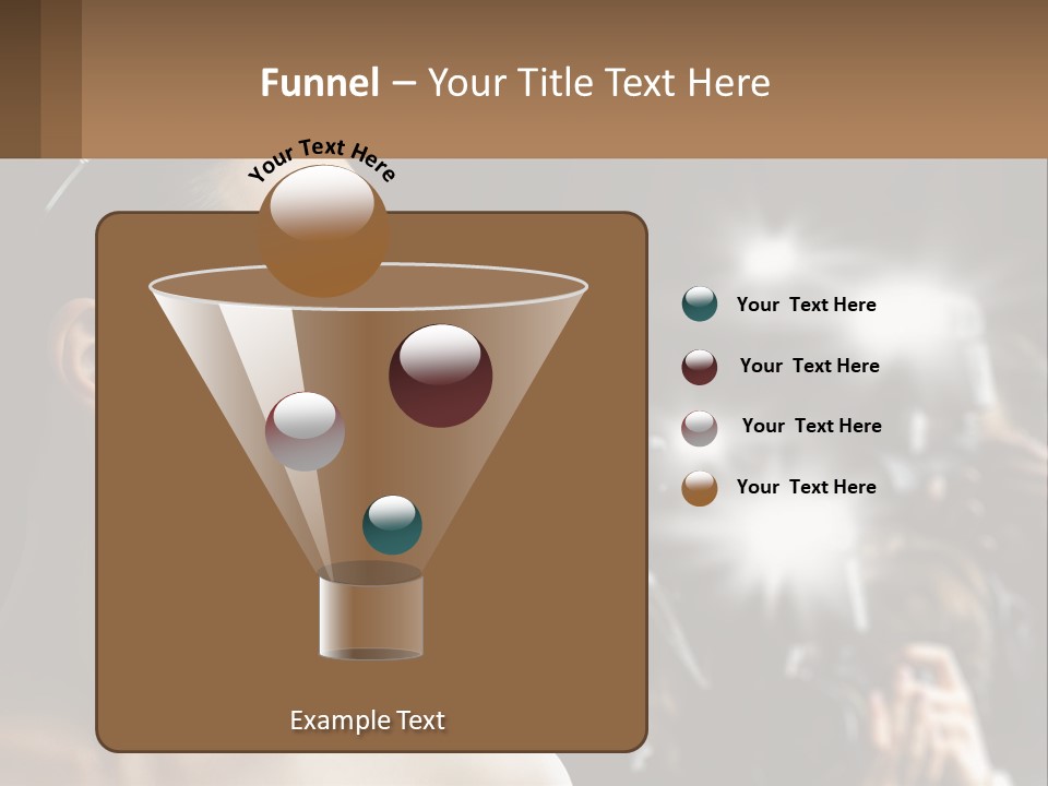 A Woman Is Taking Pictures With Her Camera PowerPoint Template