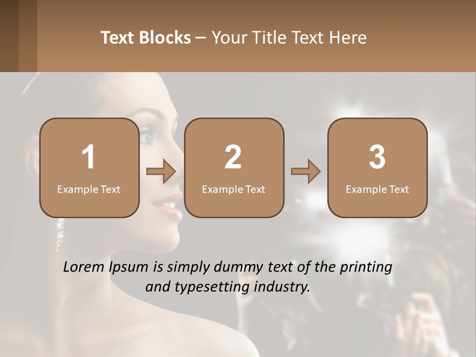 A Woman Is Taking Pictures With Her Camera PowerPoint Template
