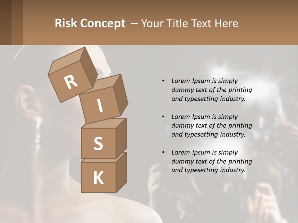 A Woman Is Taking Pictures With Her Camera PowerPoint Template