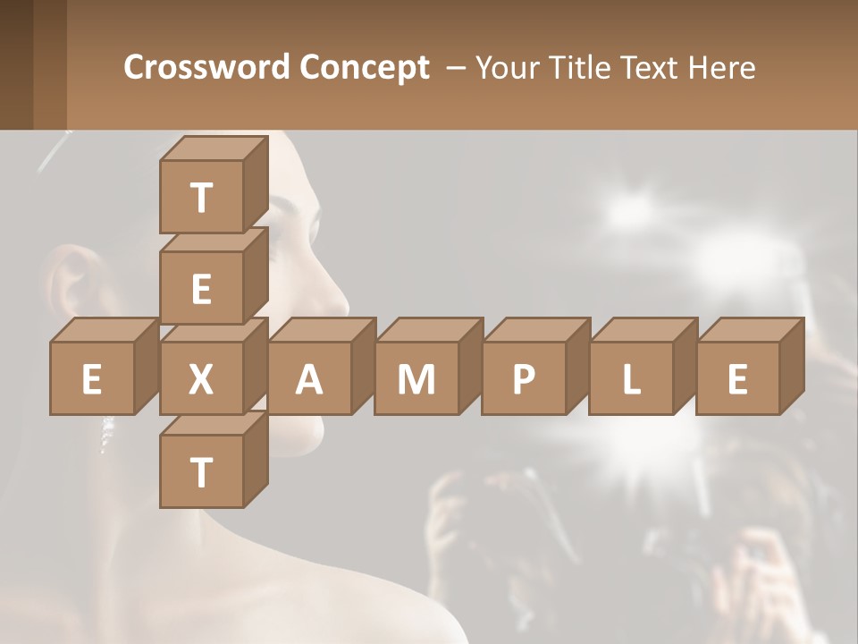 A Woman Is Taking Pictures With Her Camera PowerPoint Template